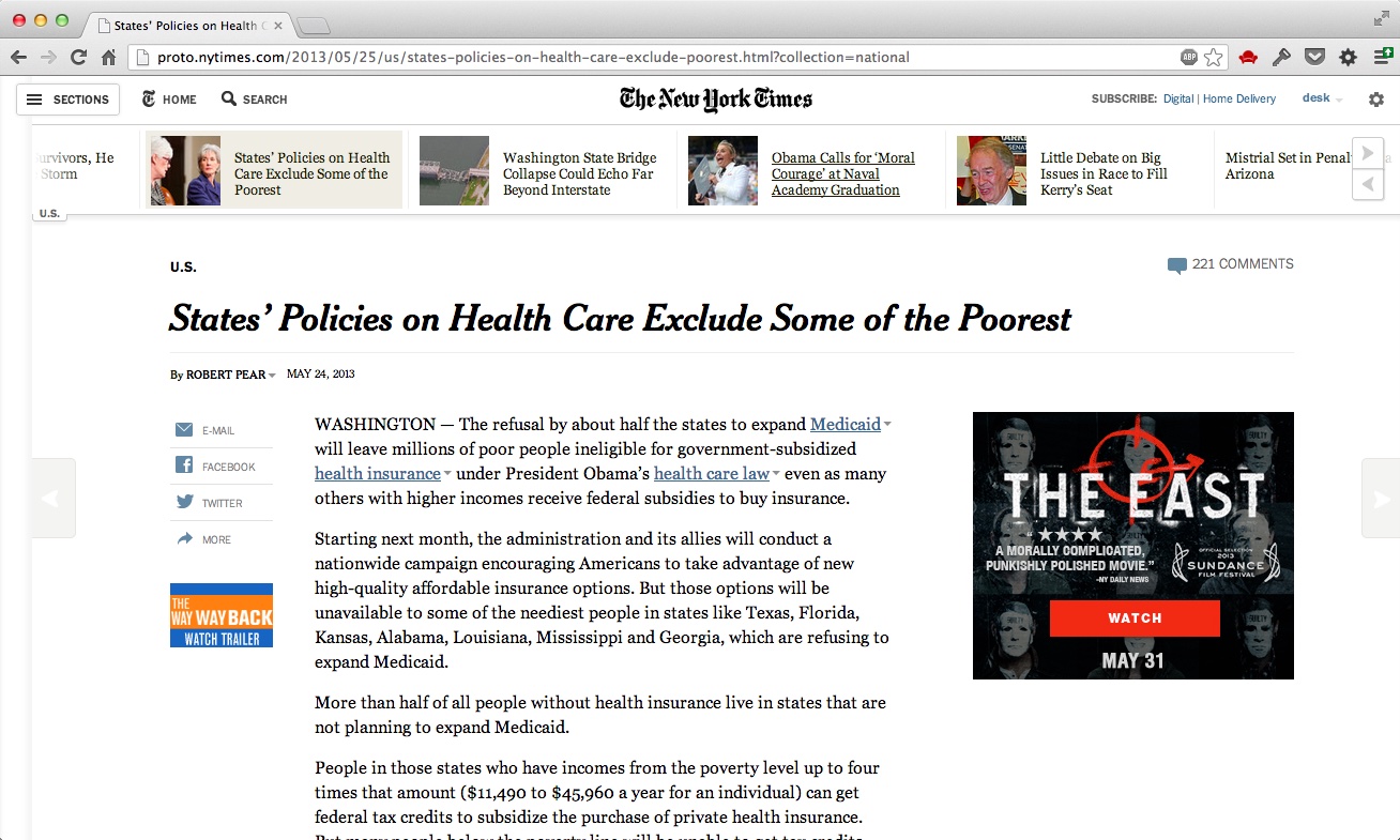 New article page (2013)